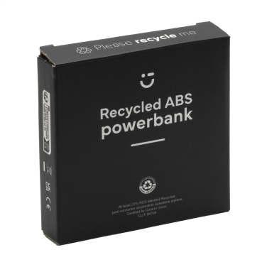 Logo trade promotional merchandise picture of: Compact 5000 RCS Recycled ABS Powerbank