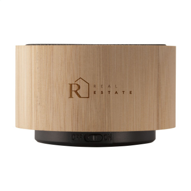 Logo trade promotional gifts image of: Wave Bamboo Wireless Speaker