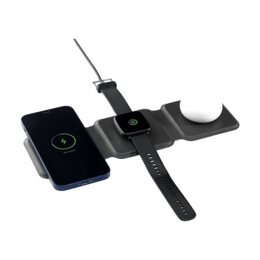 Logo trade promotional products picture of: TriCharge RCS  Recycled PU Wireless Charger