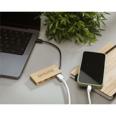 Logotrade promotional item image of: Fyra Bamboo Hub