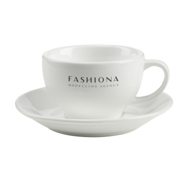 Logo trade promotional products image of: Sienna 210 ml cup and saucer