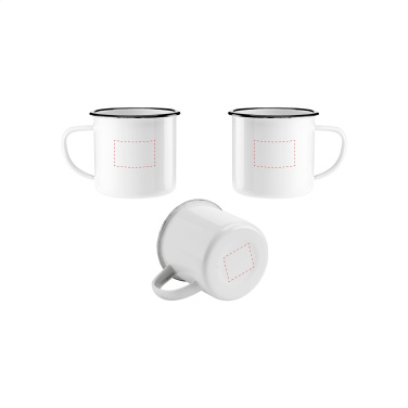 Logo trade promotional items picture of: Retro Enamel Mug 350 ml
