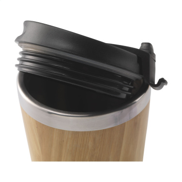 Logo trade advertising products picture of: Tokyo 450 ml bamboo thermo cup