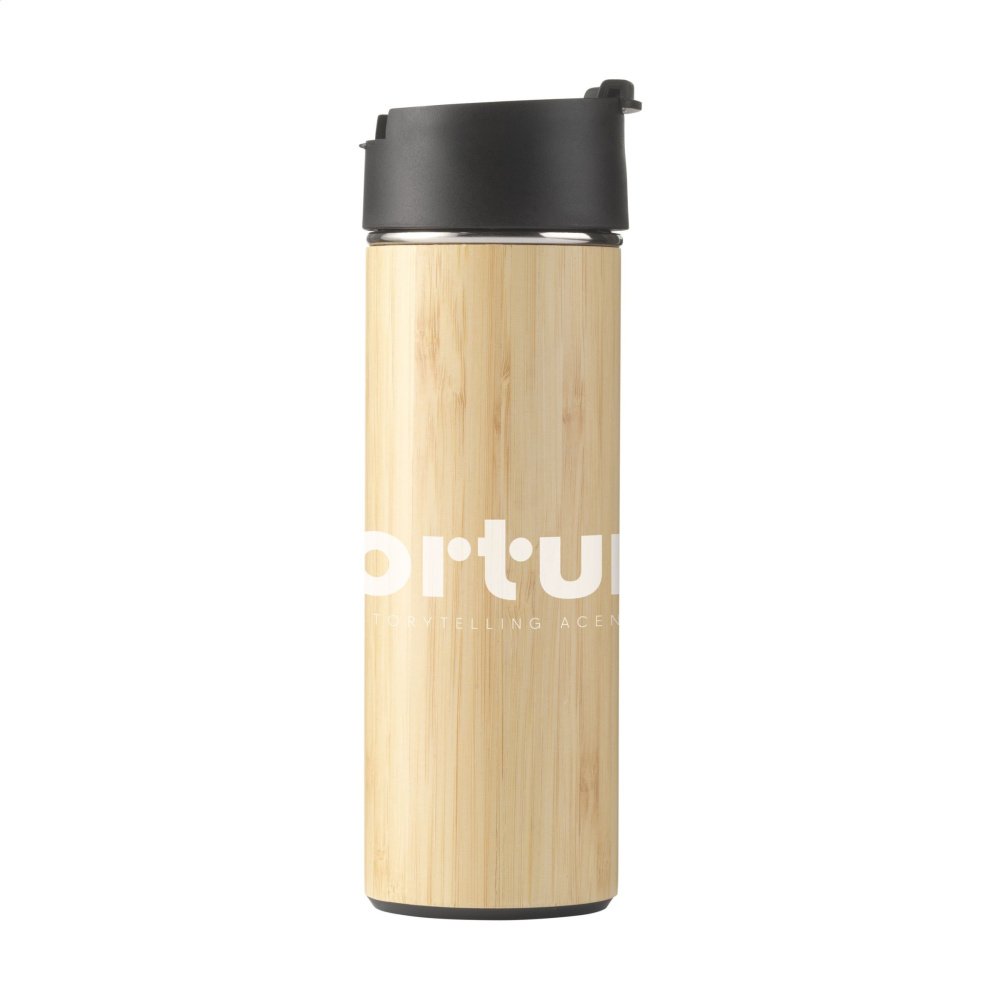 Logotrade advertising product image of: Sakura 360 ml bamboo thermo bottle/thermo cup