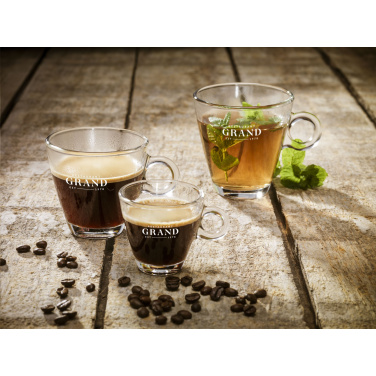 Logo trade promotional merchandise image of: Lugano Espresso Glass 100 ml
