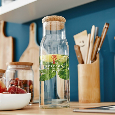 Logo trade promotional merchandise photo of: Algarve Carafe 1 L with a cork cap