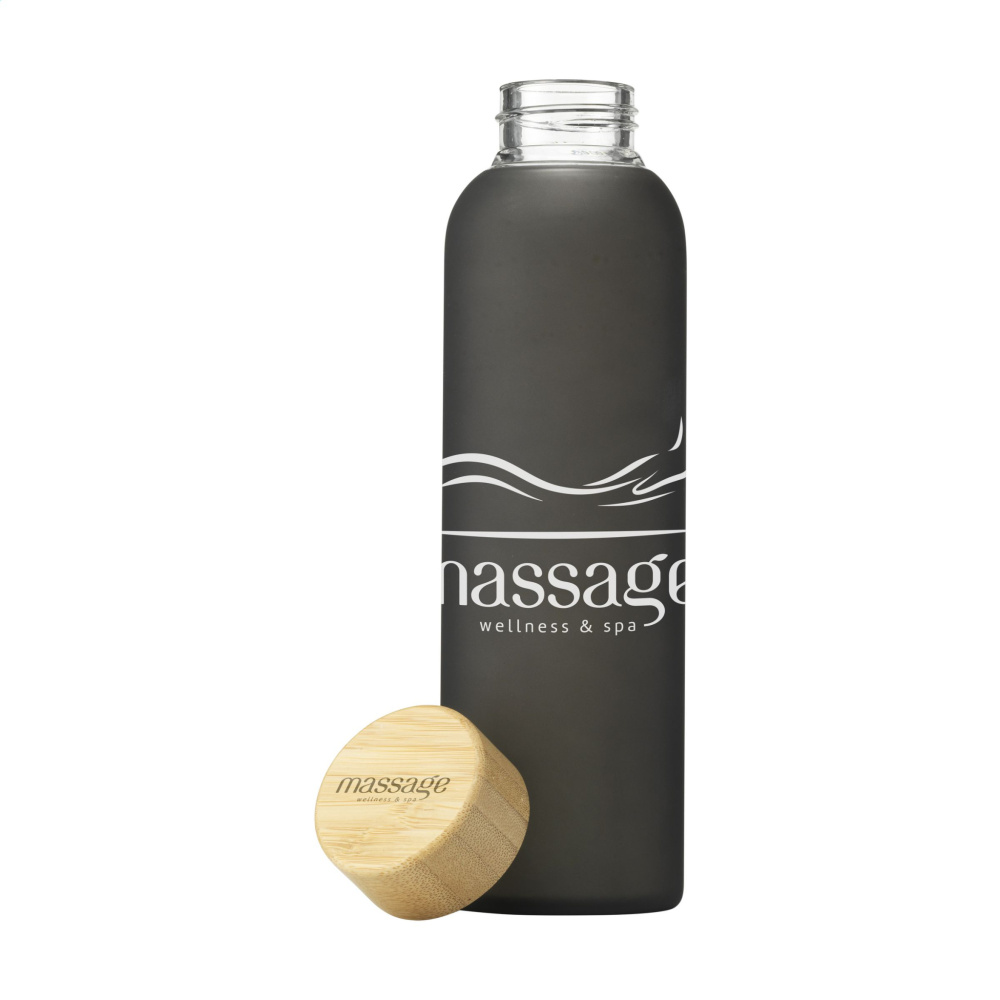 Logo trade advertising product photo of: Frosty Glass Bottle 550 ml drinking bottle