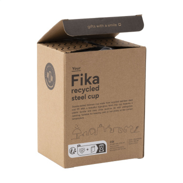 Logo trade corporate gift photo of: Fika RCS Recycled Steel Cup 400 ml thermo cup