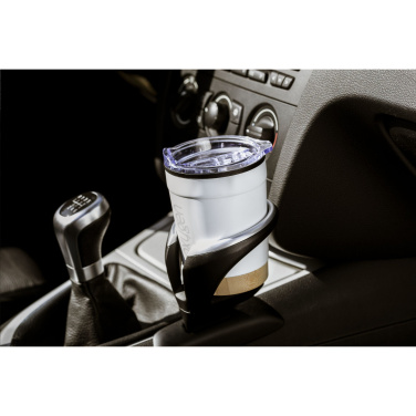 Logo trade corporate gifts picture of: Kobe Bamboo RCS Recycled Steel 350 ml coffee cup