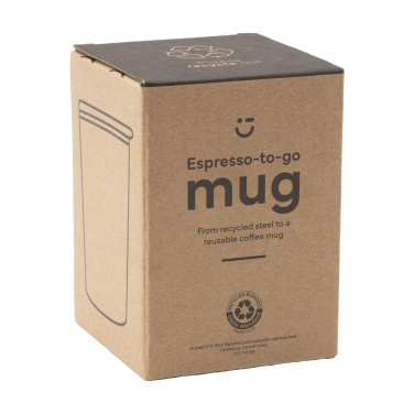 Logotrade promotional merchandise image of: Espresso-to-Go Mug RCS Recycled Steel 170 ml