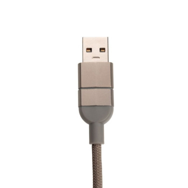 Logo trade promotional merchandise image of: Charging cable with data transfer DONNES Pierre Cardin