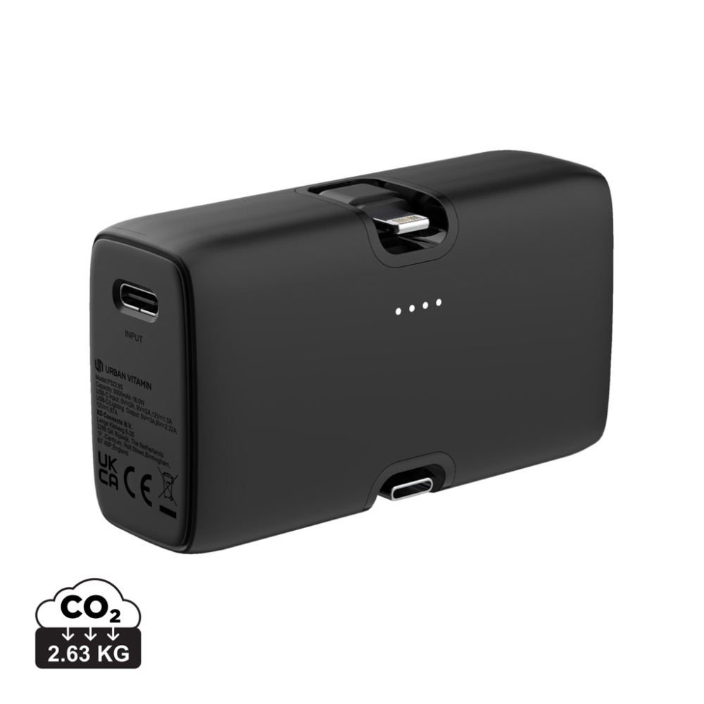 Logo trade business gifts image of: Urban Vitamin Los Angeles RCS rplastic 20W PD powerbank