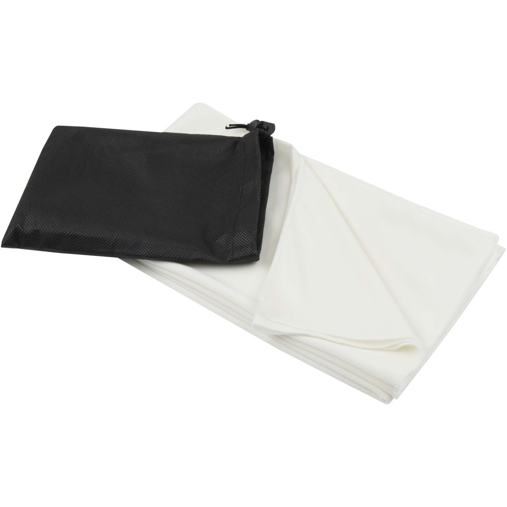 Logo trade promotional products image of: Lucas RPET sport towel 70x140 cm