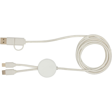 Logotrade promotional merchandise image of: Citala 5-in-1 recycled plastic 150 cm data sync and 27W fast charge cable