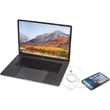 Logo trade promotional giveaways picture of: Citala 5-in-1 recycled plastic 150 cm data sync and 27W fast charge cable