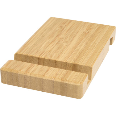 Logotrade promotional items photo of: Bubup bamboo 2-angled tablet and phone stand