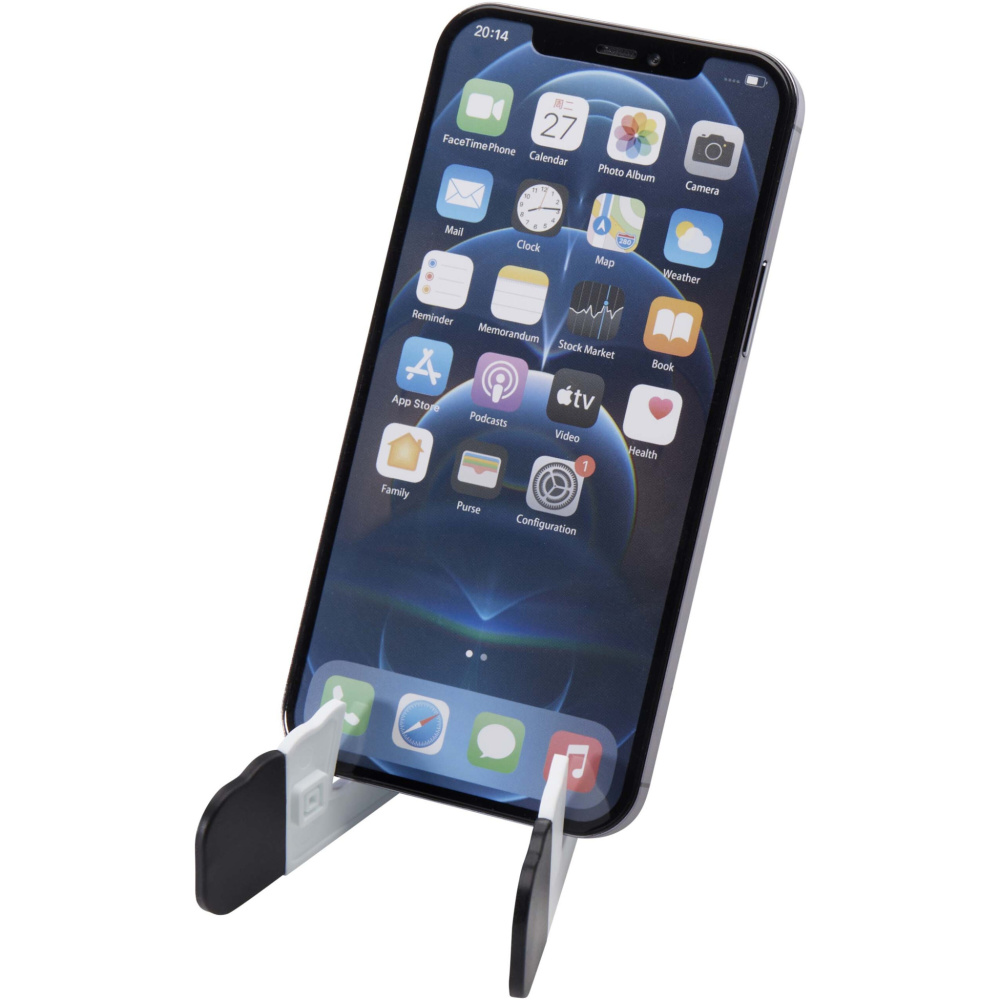 Logo trade corporate gifts picture of: Buna recycled plastic foldable tablet and phone stand