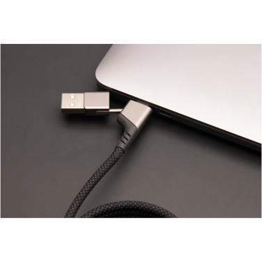 Logo trade promotional gifts image of: SCX.design C52 100W 4-in-1 rPET magnetic ultra fast charging cable 