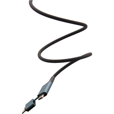 Logo trade promotional merchandise photo of: SCX.design C52 100W 4-in-1 rPET magnetic ultra fast charging cable 