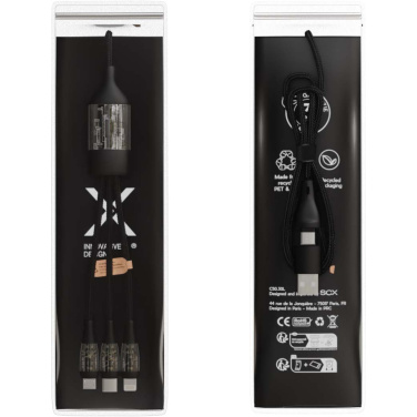 Logo trade advertising products picture of: SCX.design C50 5-in-1 fast charging 100W/5A cable with digital display