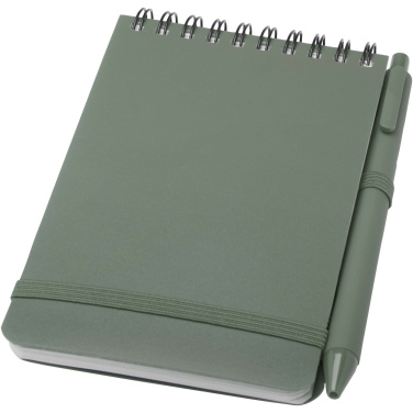Logotrade corporate gift image of: Thalaasa A6 hard cover ocean-bound notebook with ballpoint pen (black ink)