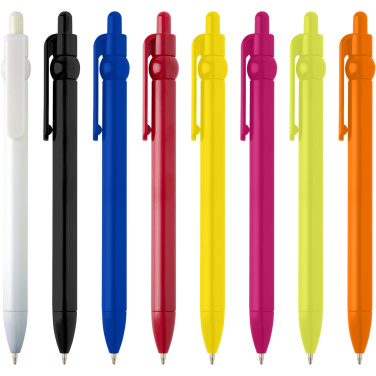 Logo trade promotional gifts image of: Fidget recycled plastic ballpoint pen (black ink)