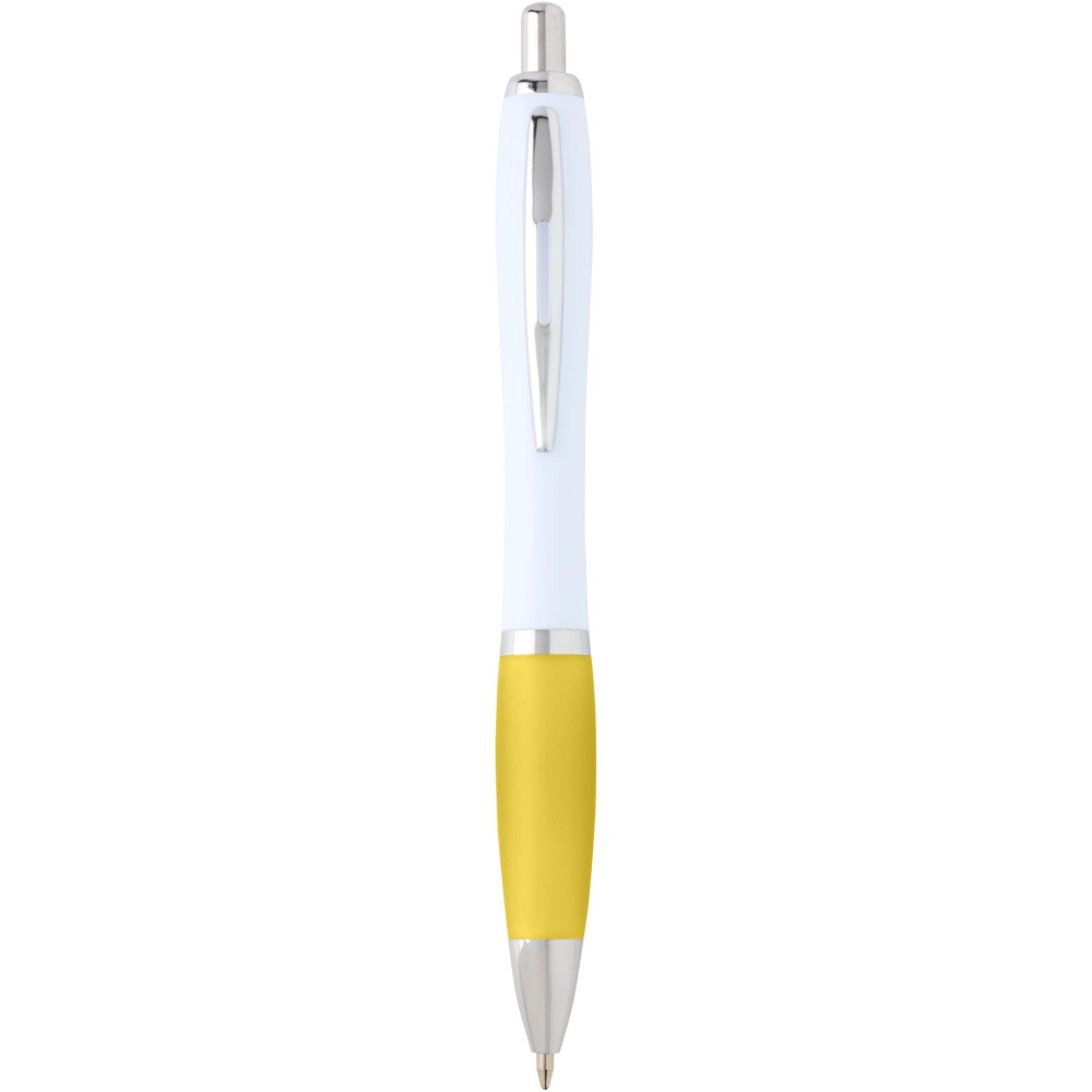 Logotrade promotional merchandise image of: Nash recycled plastic ballpoint pen (blue ink)