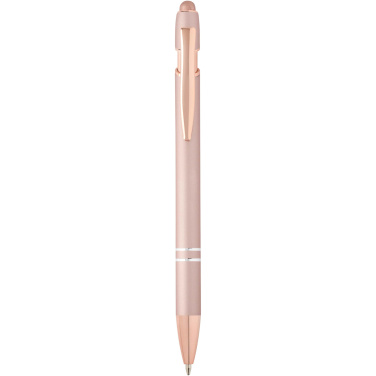 Logo trade corporate gifts image of: Nanna ballpoint pen with rose gold finish (blue ink)