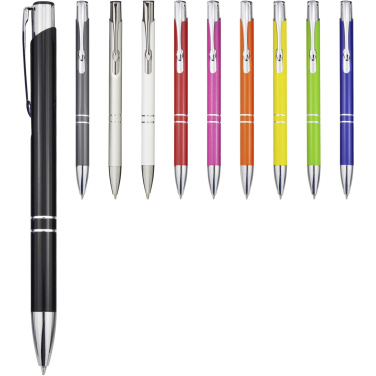 Logotrade promotional giveaways photo of: Moneta recycled aluminium ballpoint pen (blue ink)