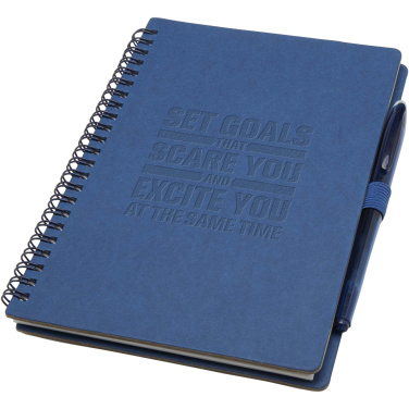 Logo trade promotional gift photo of: Slate reusable soft cover notebook and pen set (black ink)