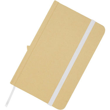 Logotrade advertising products photo of: Reed A6 recycled hard cover notebook with plain pages