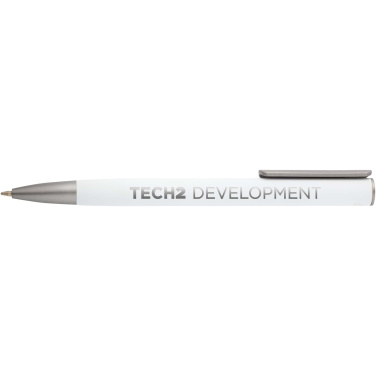 Logo trade advertising products image of: Ziguur recycled aluminium ballpoint pen (black ink)