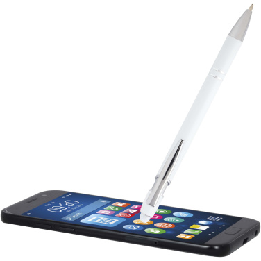 Logotrade promotional item image of: Kish ballpoint pen with silver finish (black ink)