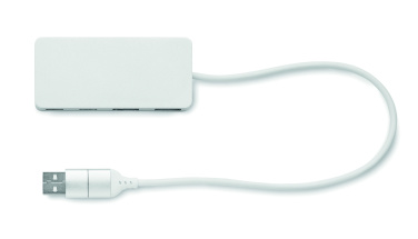 Logo trade promotional gifts picture of: USB hub 4 ports 27,5 cm