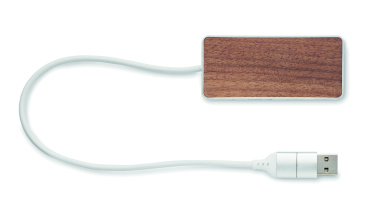 Logo trade advertising products image of: USB hub 4 ports 27,5 cm