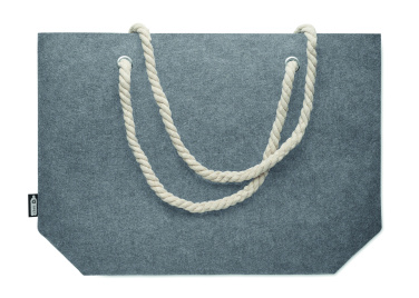 Logo trade promotional merchandise picture of: RPET felt beach bag