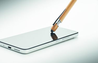 Logo trade advertising products image of: Ball pen in bamboo