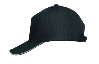 Logo trade promotional giveaway photo of: 5 panel LED cotton cap 220gr/m²