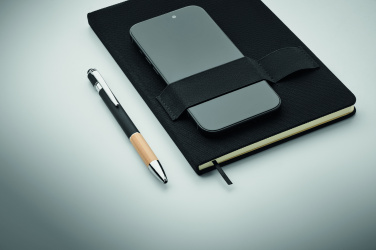 Logo trade corporate gifts picture of: A5 RPET notebook with pen
