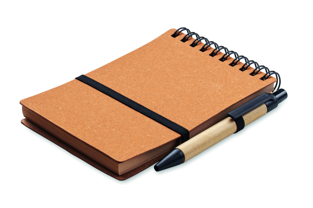 Logotrade promotional giveaways photo of: Recycled notebook with ball pen