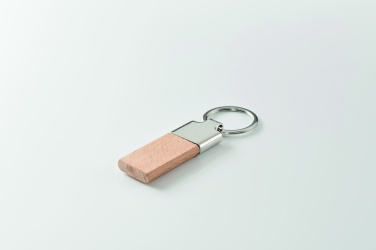 Logotrade promotional giveaway picture of: Key ring with rubber wood