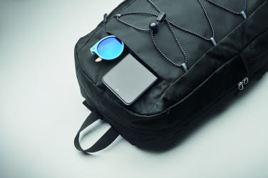 Logo trade promotional merchandise picture of: 600D RPET polyester backpack