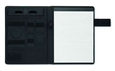 Logo trade promotional merchandise photo of: A4 folder and wireless charger