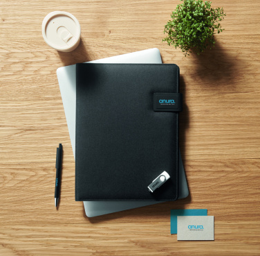 Logotrade promotional item picture of: A4 folder and wireless charger