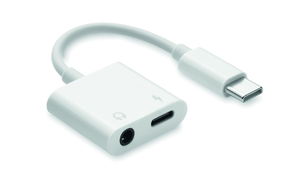 Logo trade promotional gift photo of: ABS jack audio splitter type C