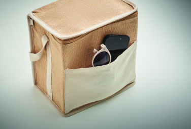 Logotrade corporate gifts photo of: Jute and canvas cooler bag 3L
