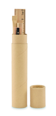 Logotrade business gift image of: Paper tube stationery set