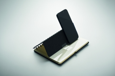 Logo trade advertising product photo of: A5 notebook with phone holder