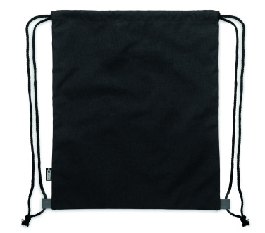Logo trade promotional items image of: RPET PU drawstring bag 2 tone