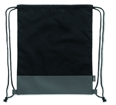 Logotrade advertising products photo of: RPET PU drawstring bag 2 tone
